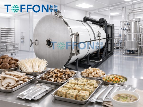 方便菌菇凍干湯加工與冷凍干燥機應用